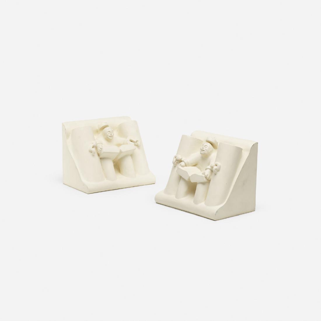 Tom Otterness, Kings Parade-Konig's Haus bookends, pair (1 of 4)