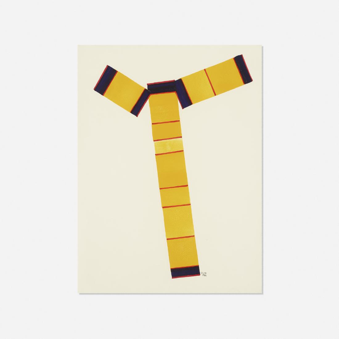 Lyman Kipp, Untitled: Lyman Kipp Untitled 1988rolled printer's ink on paper30 h x 22.25 w in (76 x 57 cm) Signed and dated to lower edge: 'Kipp 1988'. Provenance: Acquired directly from the art