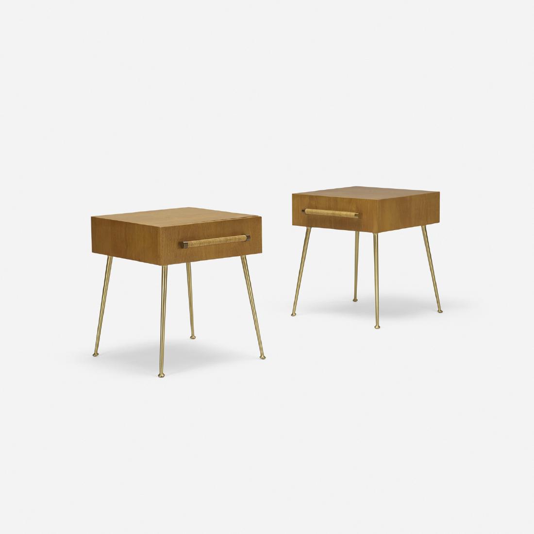 T.H. Robsjohn-Gibbings, nightstands, pair (1 of 4)