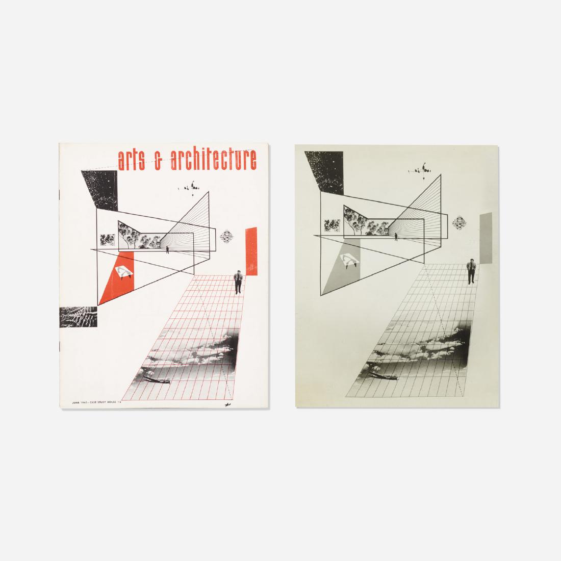 Herbert Matter, working mock-up for Arts & Arch. cover (1 of 1)