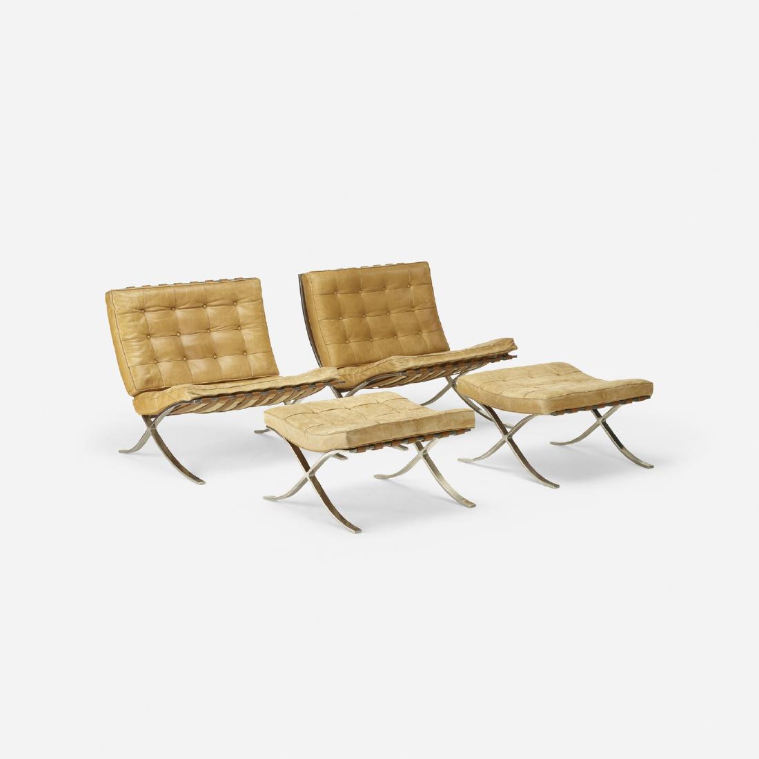 Ludwig Mies van der Rohe, Barcelona chairs and ottomans (1 of 3)