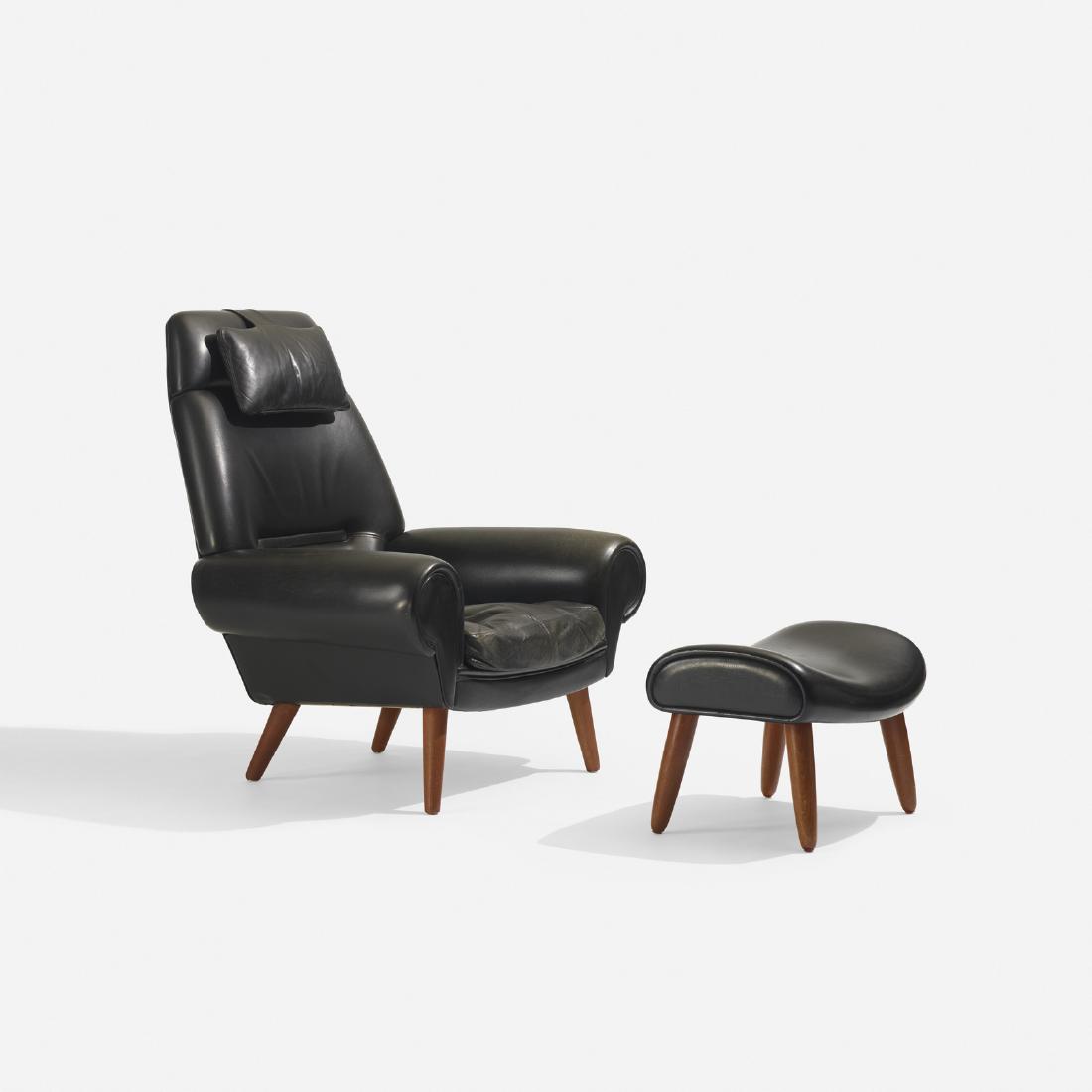 Kurt Ostervig, lounge chair and ottoman (1 of 3)