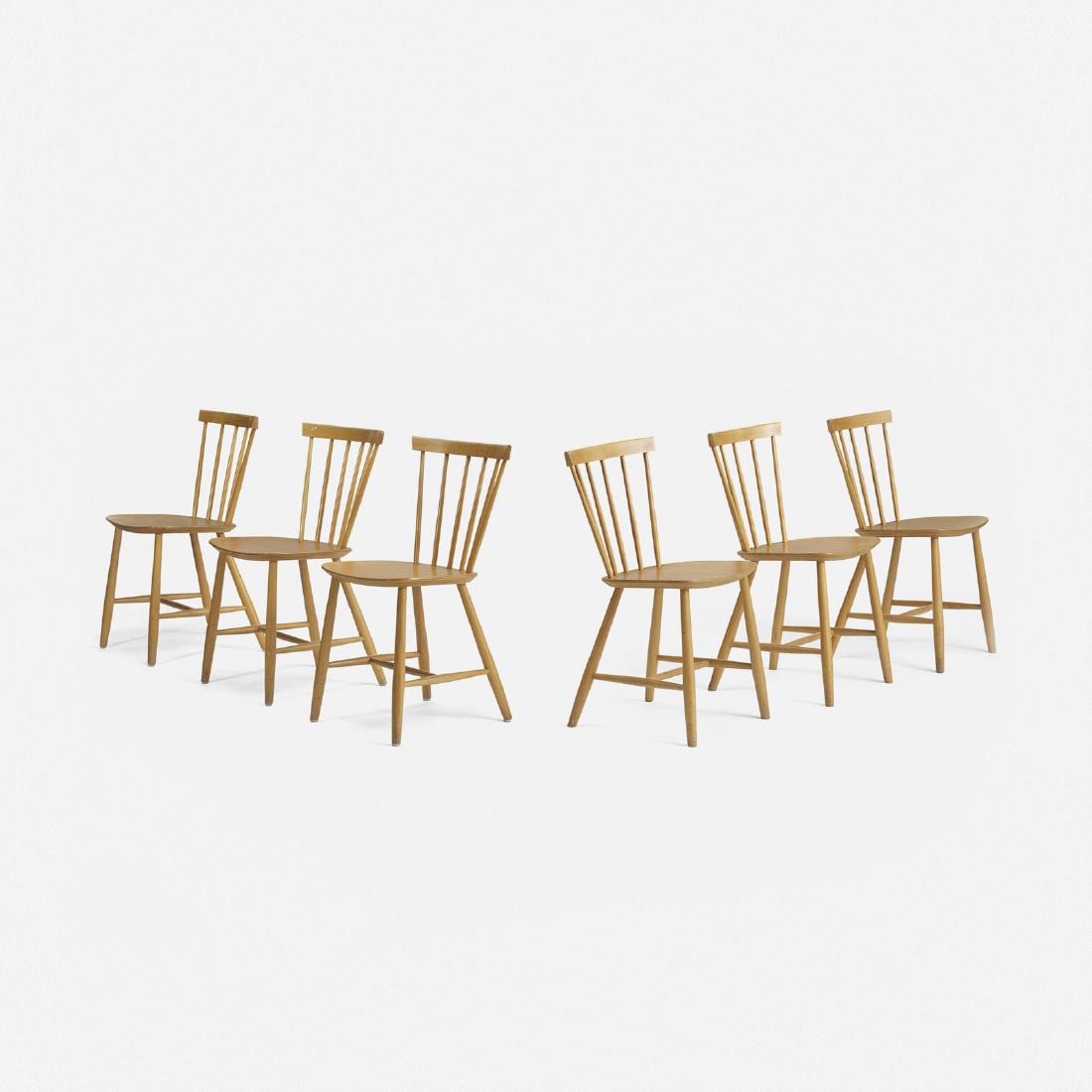 Poul Volther, dining chairs model J46, set of six (1 of 3)