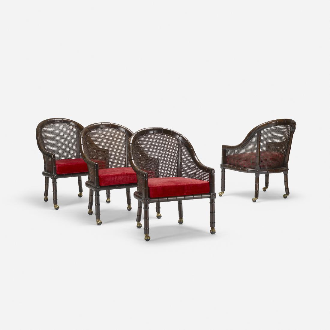 John Widdicomb, armchairs, set of four (1 of 3)