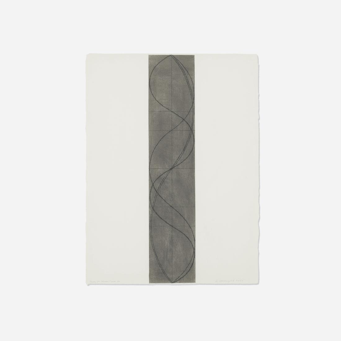 Robert Mangold, Study for Column / Figure 22: Robert Mangold Study for Column / Figure 22 2004acrylic and graphite on paper30.5 h x 23 w in (77 x 58 cm) Signed, titled and dated to lower edge 'Study for Column / Figure 22 R Mangold 2004'.