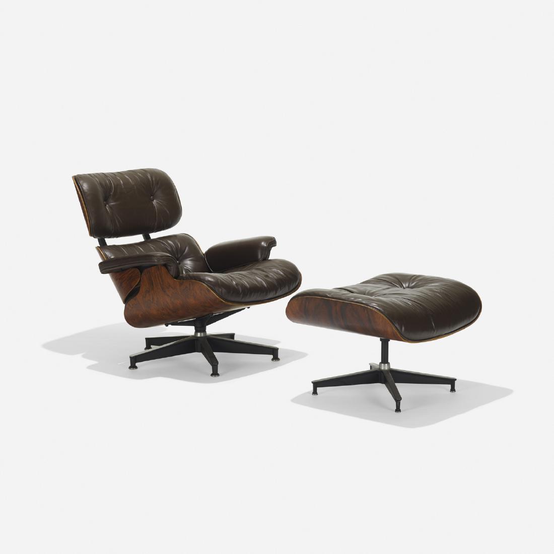 Charles and Ray Eames, 670 lounge chair and 671 ottoman (1 of 3)