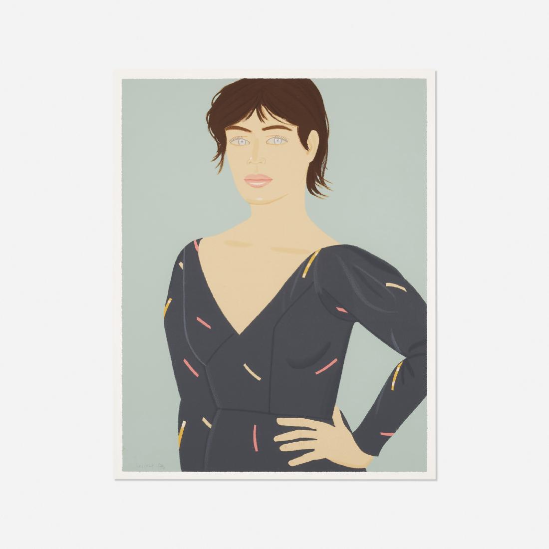 Alex Katz, Gray Dress (Laura): Alex Katz Gray Dress (Laura) 1992screenprint in twenty-three colors on Arches 100% Rag paper36 h x 28 w in (91 x 71 cm) Signed and numbered to lower left 'Alex Katz 56/150'. This work is numb