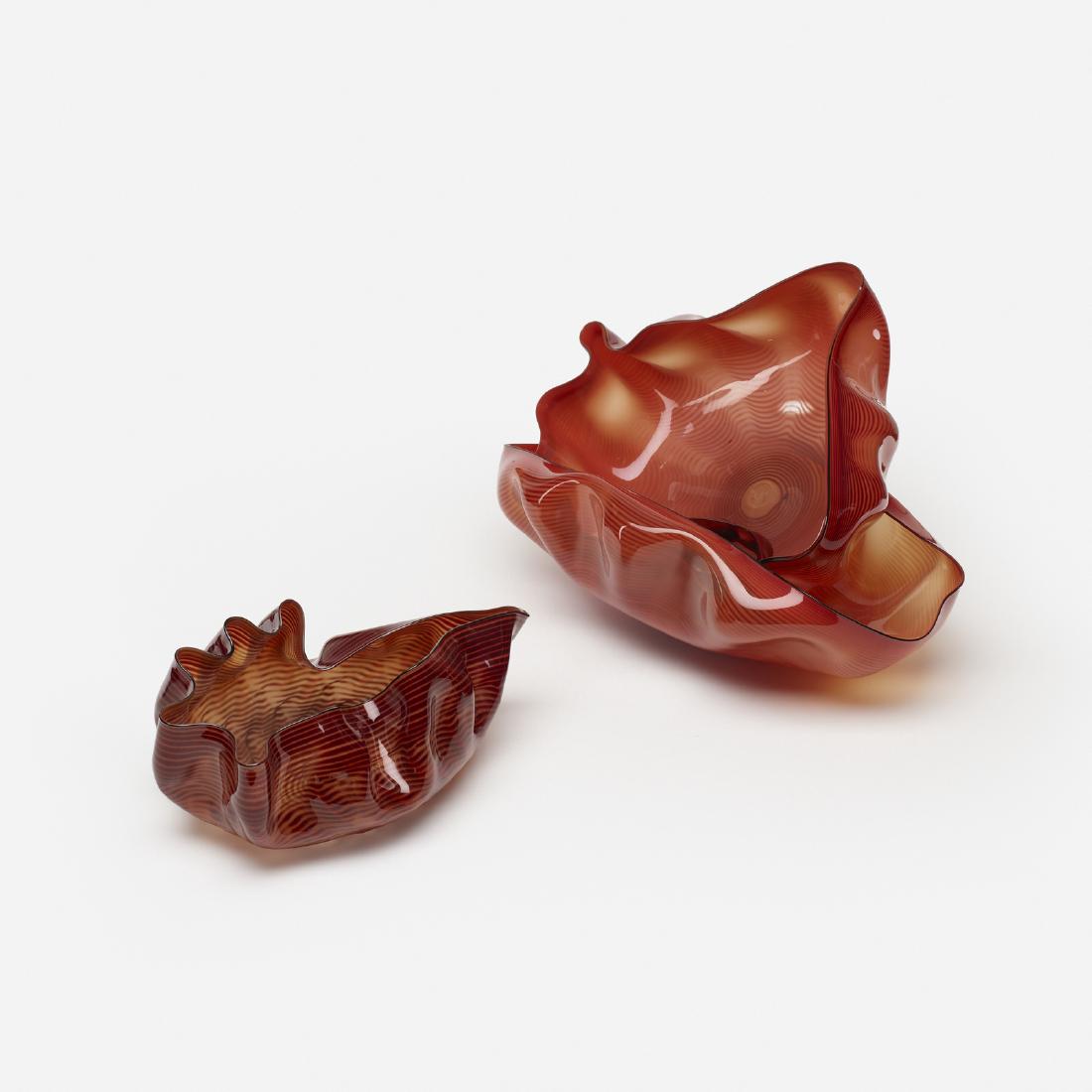 Dale Chihuly, Seaform Set: Dale Chihuly Seaform Set USA, 1982 glass 24 h x 15 w x 16 d in (61 x 38 x 41 cm) Set is composed of four elements. Incised signature and date to underside of one element: [Chihuly 82]. Several elem