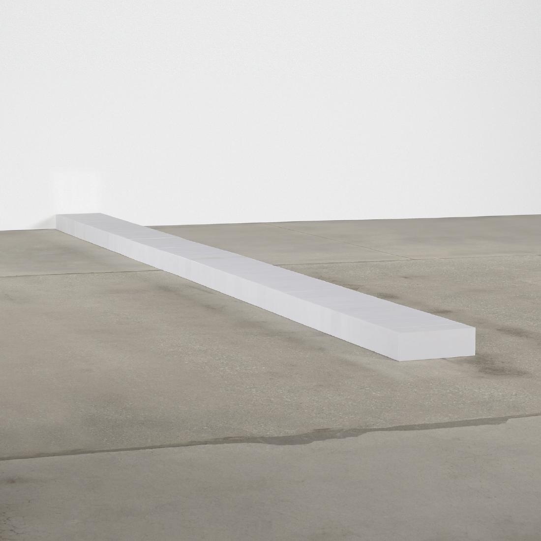 Carl Andre, 51 White Row: Carl Andre 51 White Row 1988marble4 h x 12 w x 205 d in (10 x 30 x 521 cm) Provenance: Sotheby's, New York, Comptemporary Art Part II, 19 May 1999, Lot 90 | Private Collec