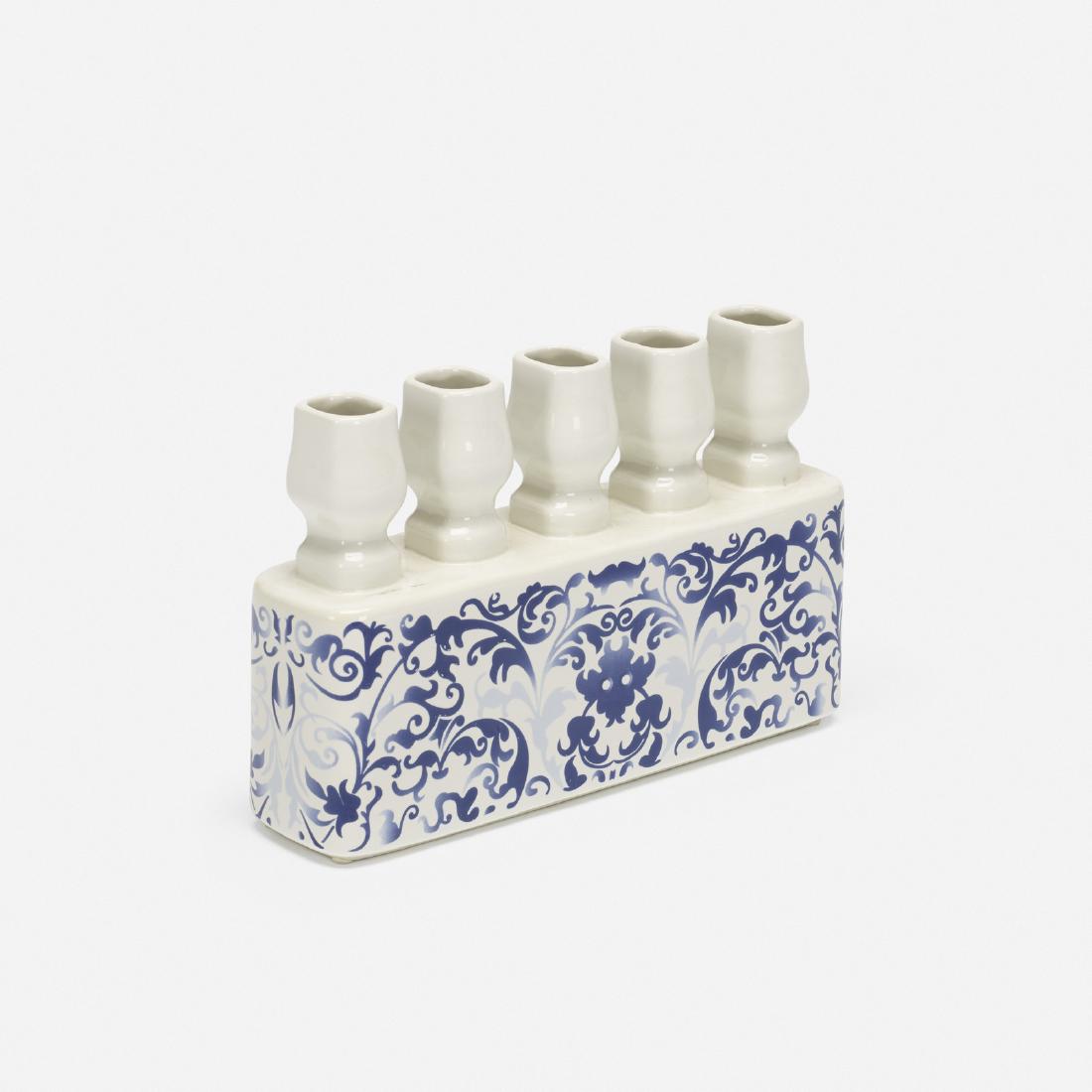 Marcel Wanders, tulip vase: Marcel Wanders tulip vase The Netherlands, 2007transfer-printed porcelain10.5 w x 2.75 d x 6.75 h in (27 x 7 x 17 cm) Dutch company Randstad Holding commissioned Wanders to design this vase as gi