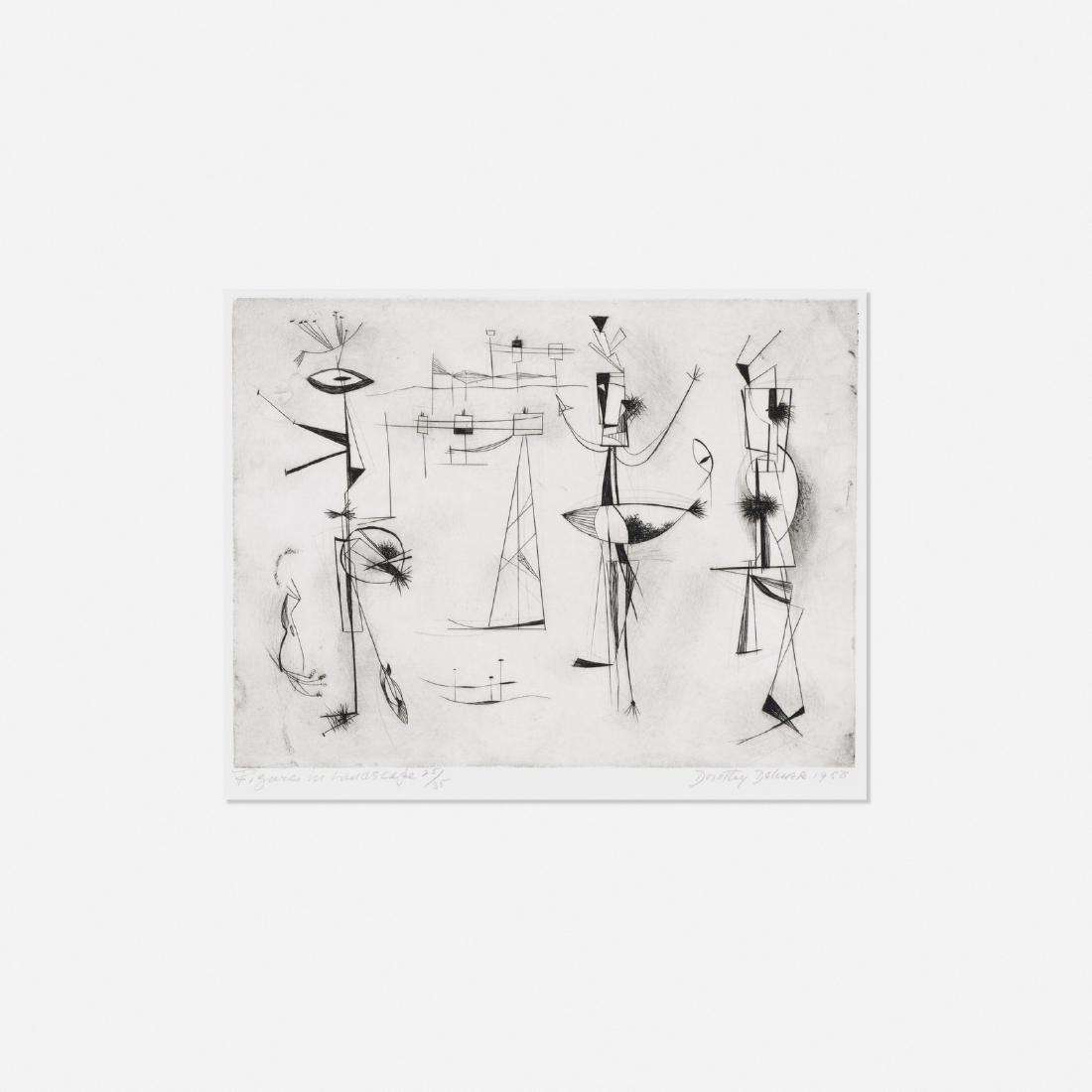 Dorothy Dehner, Figures in Landscape (1 of 2)