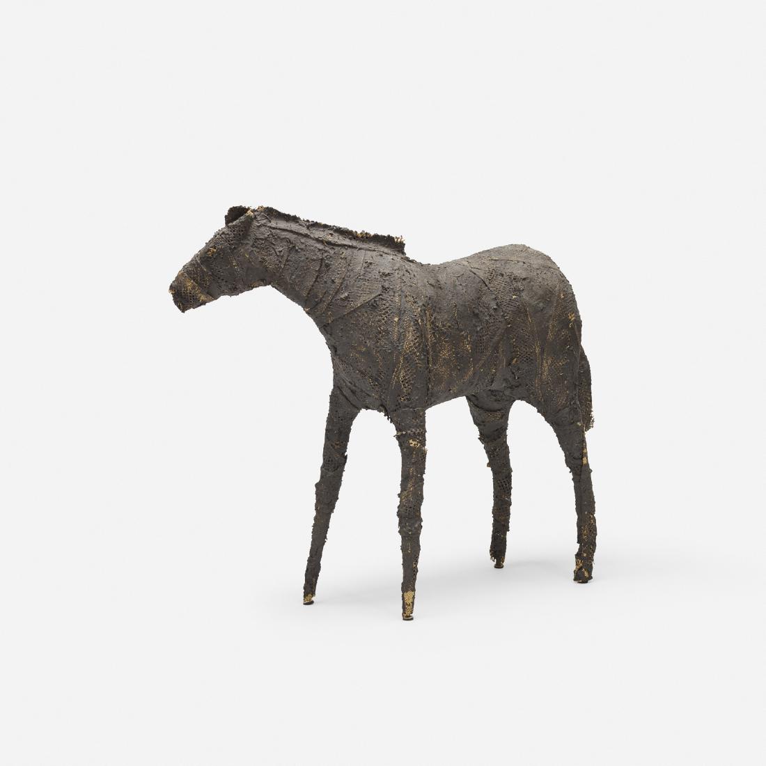 Deborah Butterfield, Untitled (Horse): Deborah Butterfield Untitled (Horse) c. 1980mud and straw over woven grass29 h x 34 w x 11.5 d in (74 x 86 x 29 cm) Provenance: Zolla/Lieberman Gallery, Chicago | Private Collect