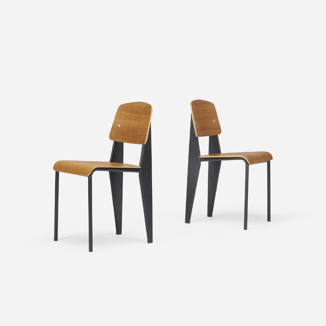 Jean Prouve, Standard chairs, pair (1 of 4)