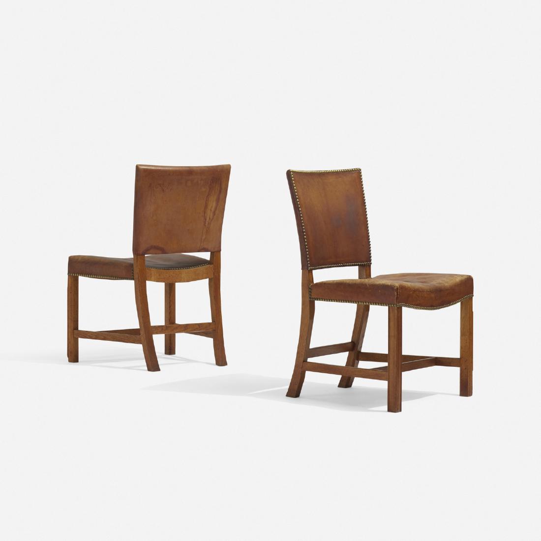 Kaare Klint, Barcelona chairs model 3758, pair (1 of 5)