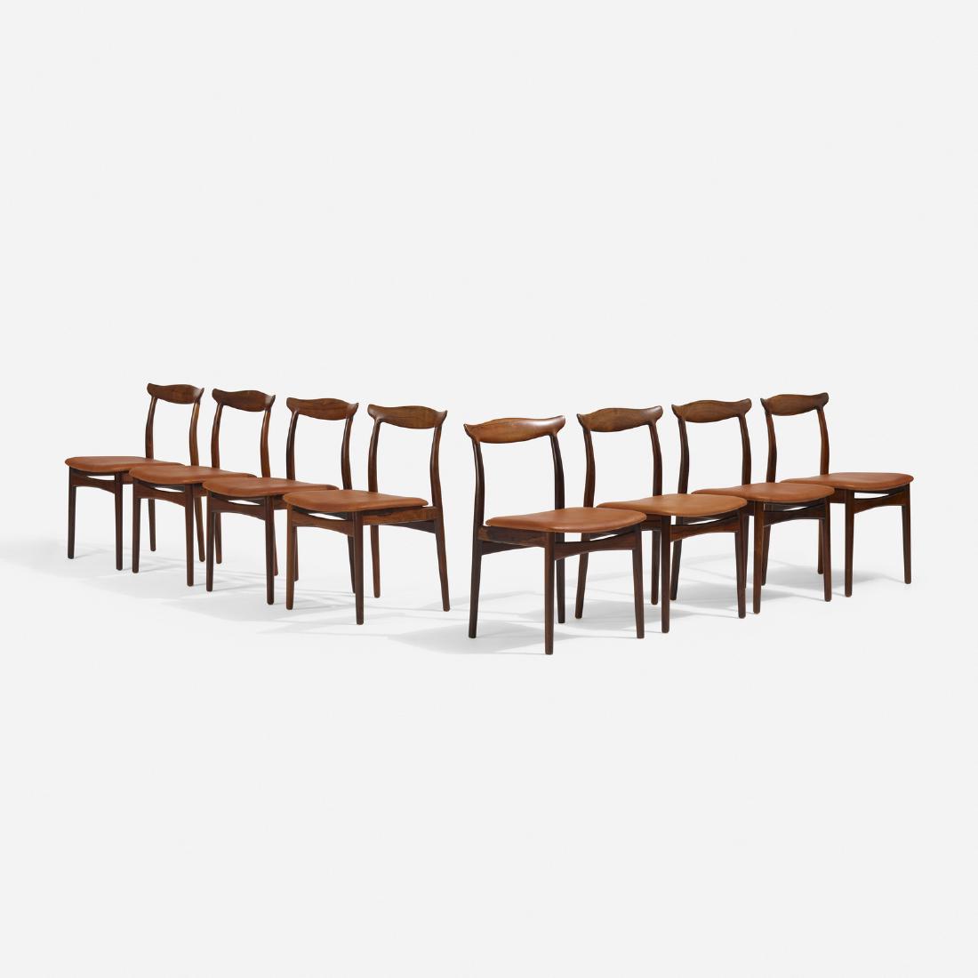 Erik Worts, dining chairs, set of eight (1 of 3)