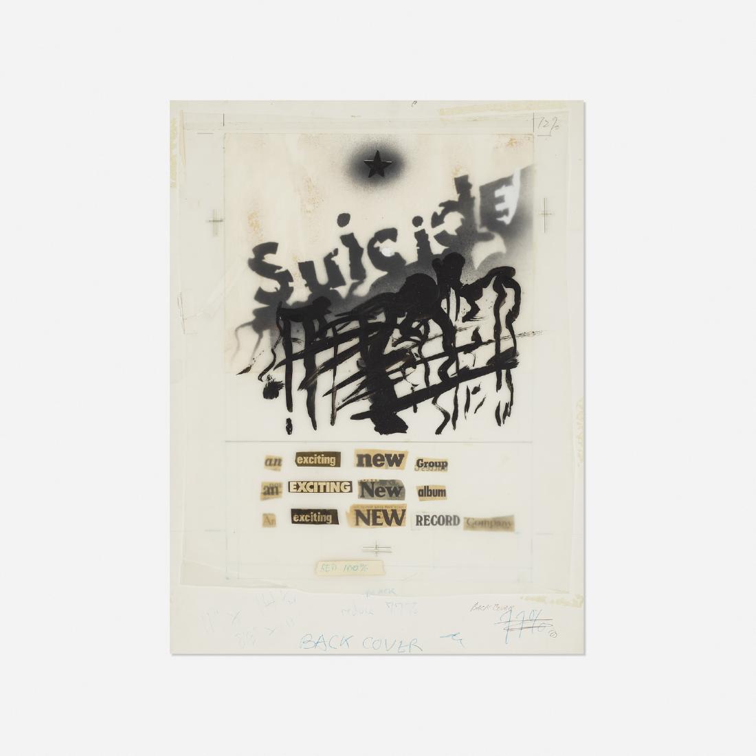 Timothy Jackson, Suicide Album Advertisement Mock-Up: Timothy Jackson Suicide Album Advertisement Mock-Up for Punk Magazine USA, 1977 spray paint and ink on paper and mylar with collaged elements 20 h × 15 w in (51 × 38 cm)