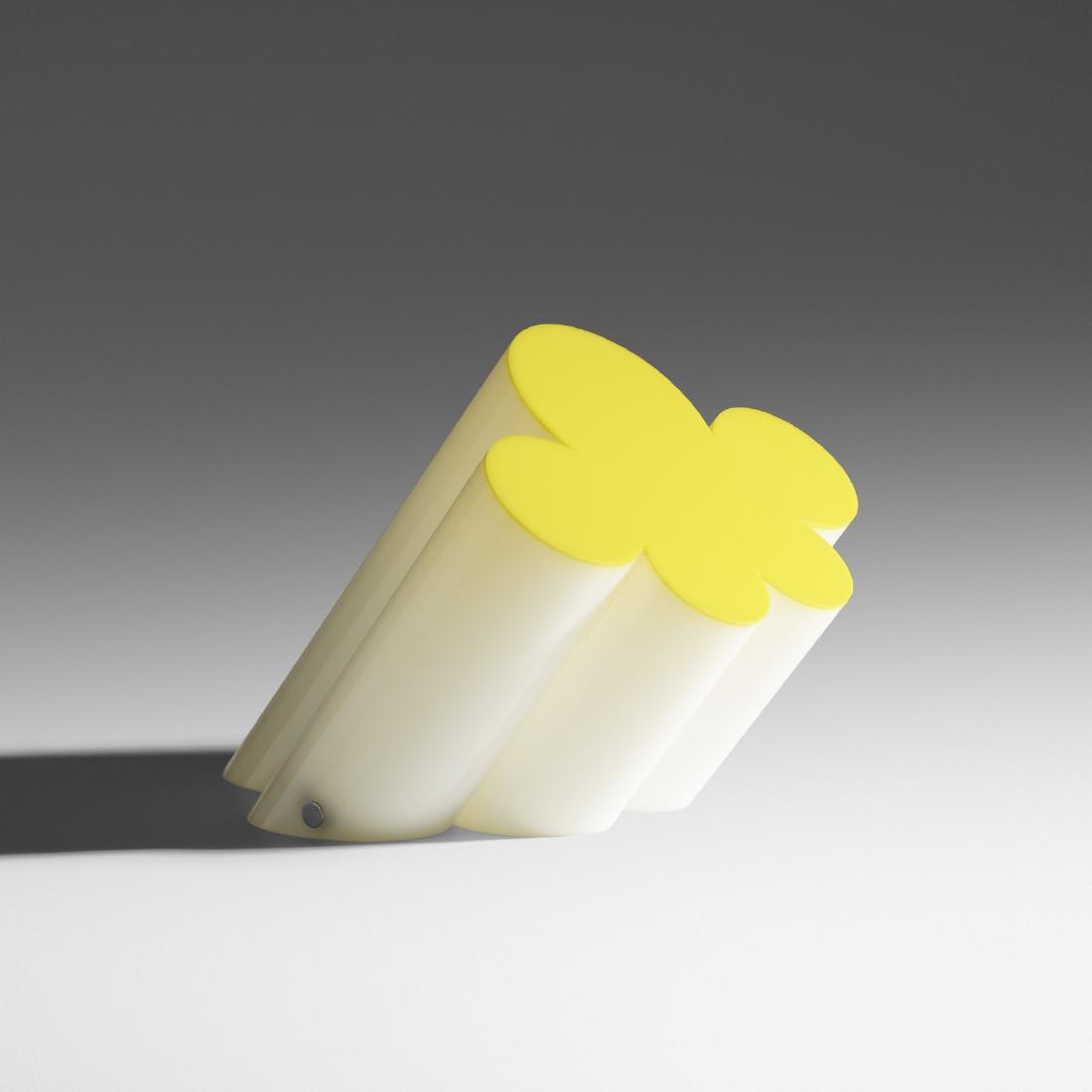 Superstudio, Passiflora table lamp: Superstudio Passiflora table lamp Design Centre/PoltronovaItaly, 1966/c. 2000yellow and opalescent methacrylate, chrome-plated brass12 w × 17 d × 11 h in (30 × 43 × 28 cm)<