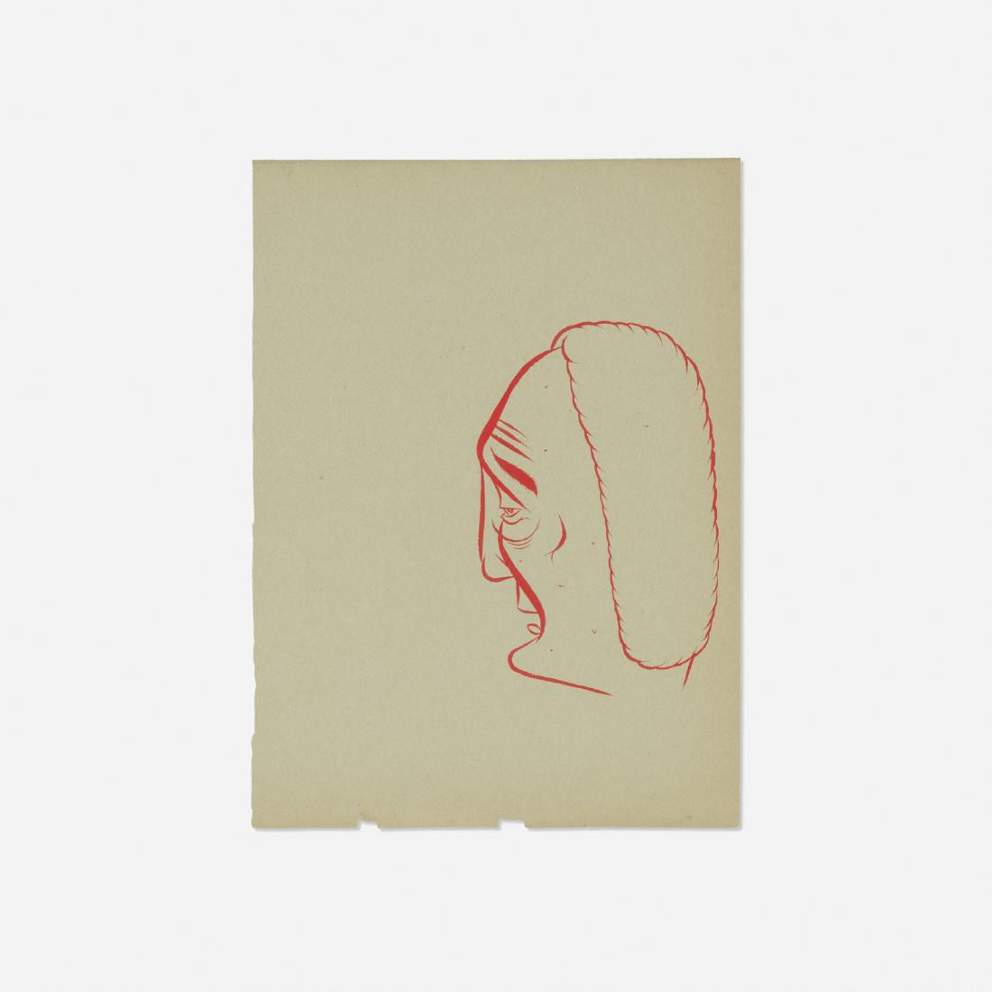 Barry McGee, Untitled: Barry McGee Untitled ink on paper9 h × 6.25 w in (23 × 16 cm)