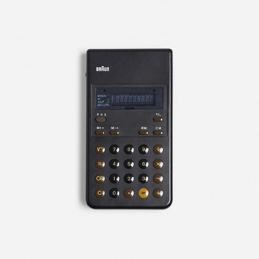 Dieter Rams and Dietrich Lubs, ET 22 Control calculator: Dieter Rams and Dietrich Lubs ET 22 Control calculator Braun AGGermany, 1976plastic, acrylic3 w × 5.75 d × 1 h in (8 × 15 × 3 cm) Signed with decal manufacturer's la