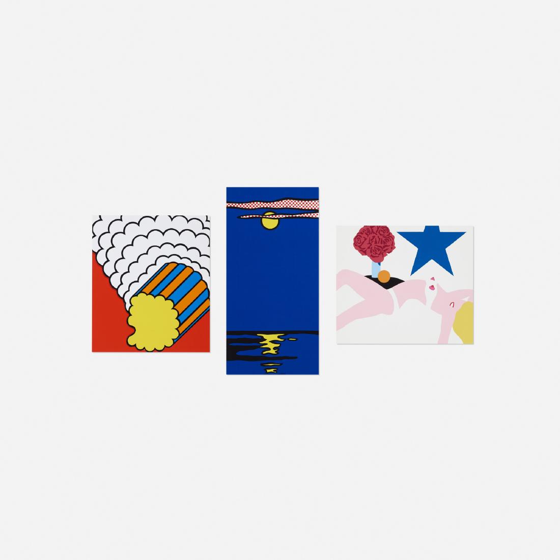Various Artists, Banner, Multiples Calendar (3 works): Various Artists Banner, Multiples Calendar (three works) USA, 1969screenprint on cardstock9.25 h × 4.75 w in (23 × 12 cm) Lot includes images after Tom Wesselmann, Roy Lichtenstein an