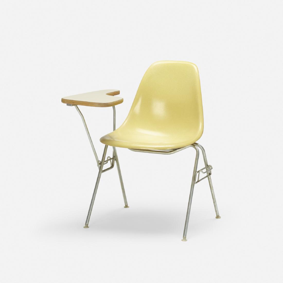 Charles & Ray Eames, I-0715 stacking chair, tablet arm (1 of 4)