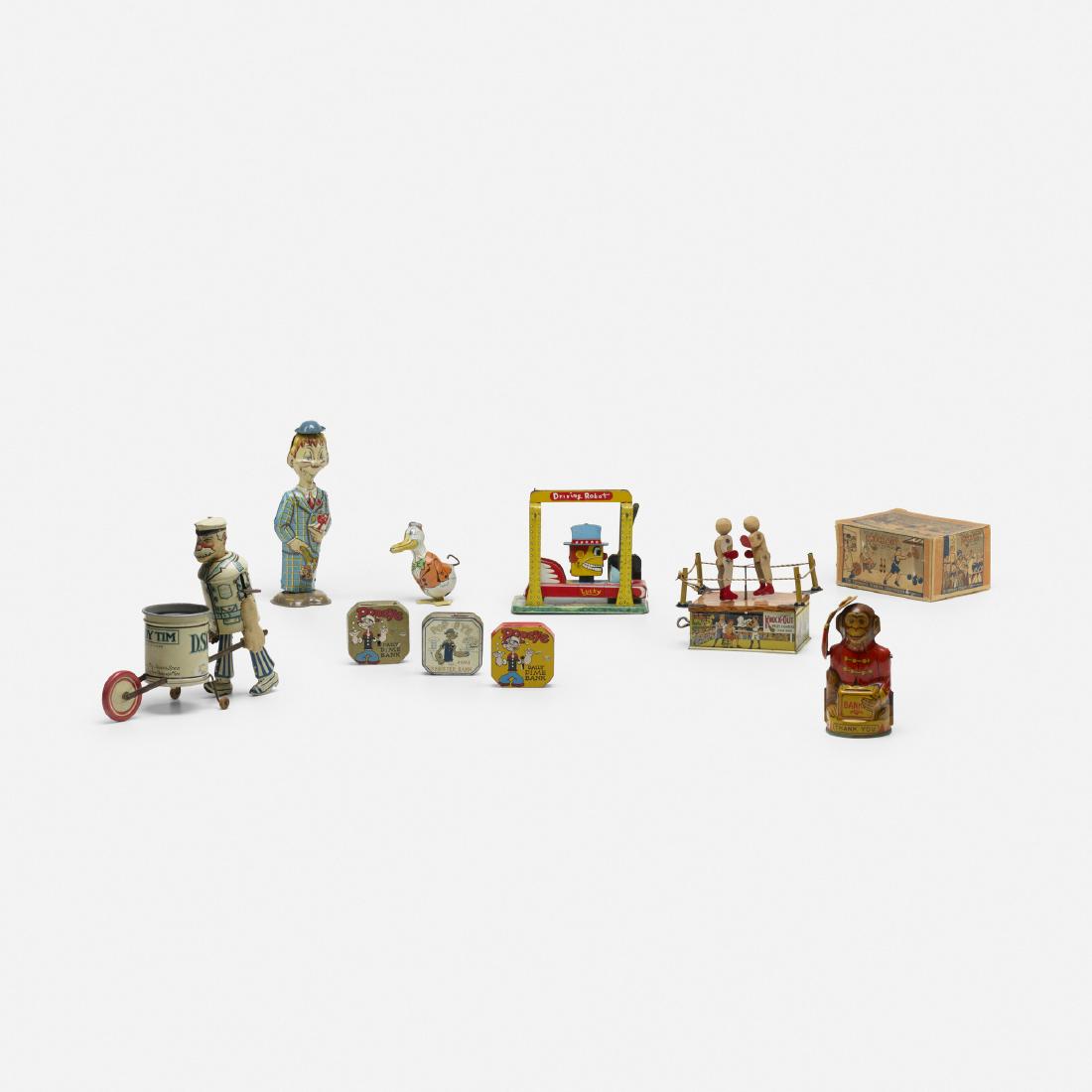 Early 20th Century, collection of nine tin toys (1 of 3)