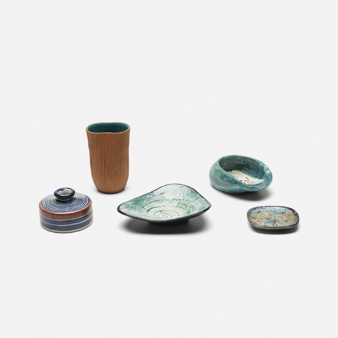 Italian, collection of five vessels (1 of 2)