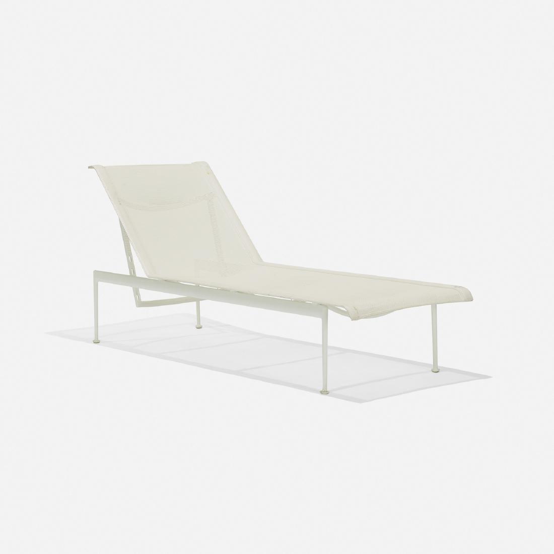 Richard Schultz, Prototype 1966 chaise lounge: Richard Schultz Prototype 1966 chaise lounge Richard Schultz Design, Inc.USA, c. 2010aluminum, vinyl, nylon25.5 w × 76 d × 27 h in (65 × 193 × 69 cm) This prototype