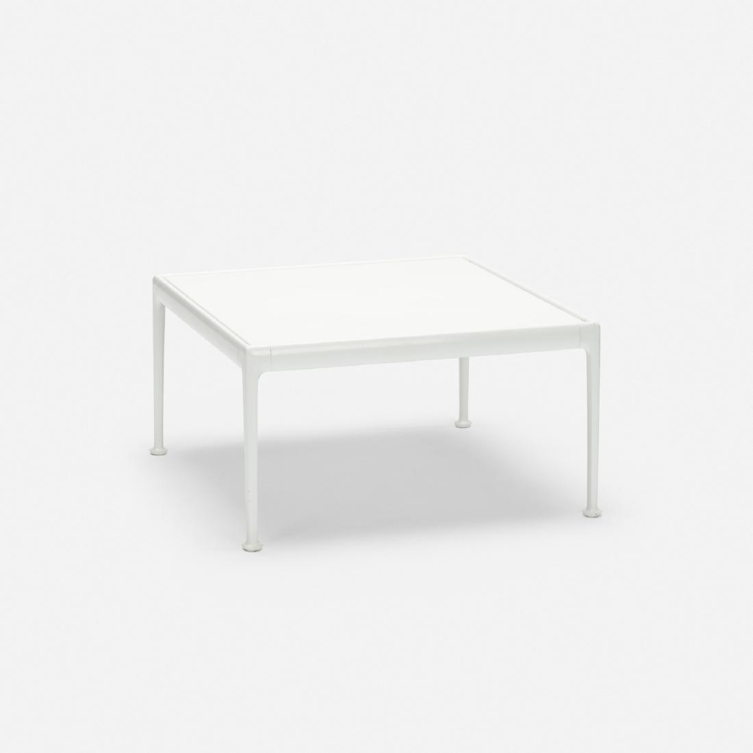 Richard Schultz, 1966 coffee table: Richard Schultz 1966 coffee table Knoll InternationalUSA, 1966enameled steel, enameled aluminum28 w × 28 d × 15.5 h in (71 × 71 × 39 cm)