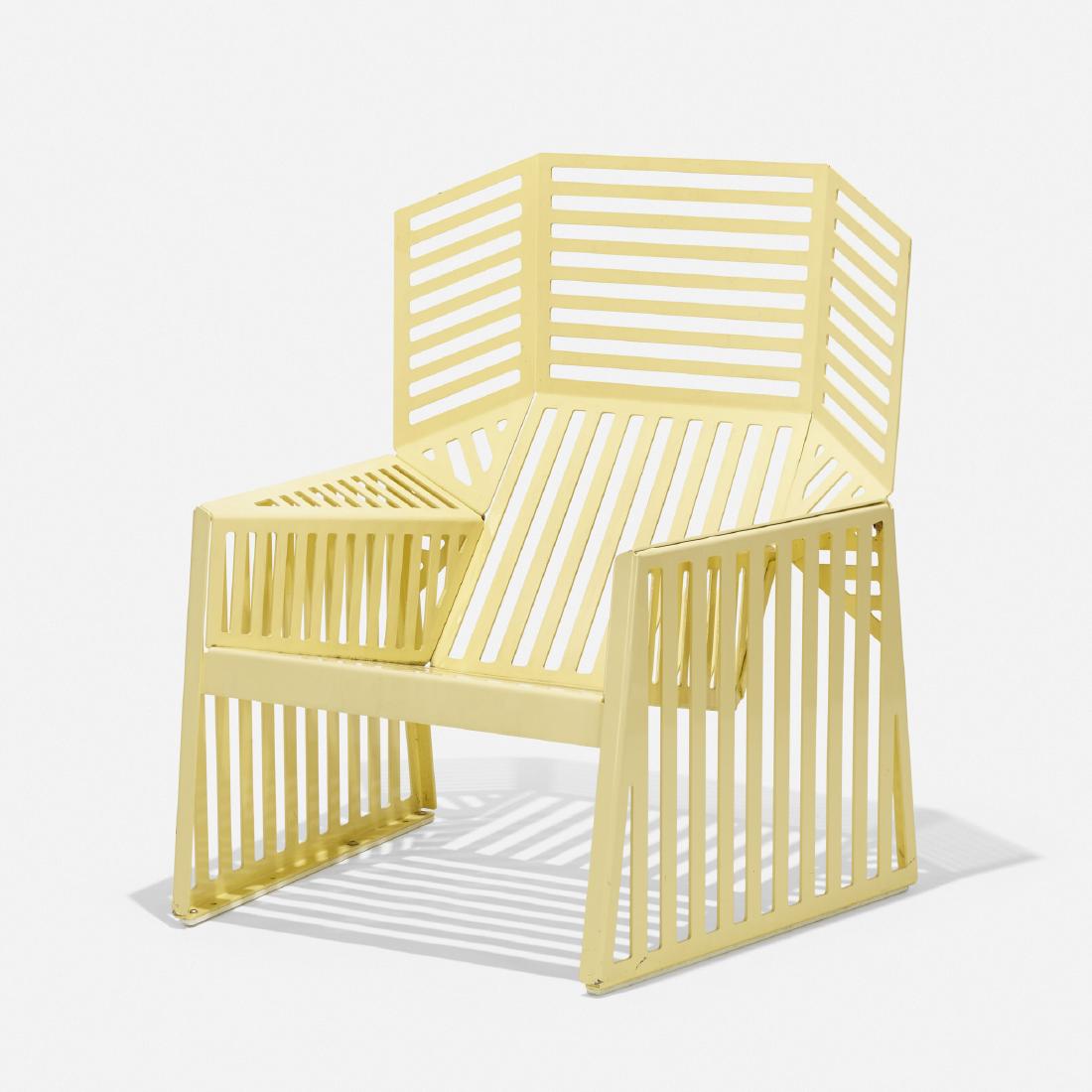 Richard Schultz, Production Prototype Wing chair: Richard Schultz Production Prototype Wing chair Richard Schultz Design, Inc.USA, c. 2007powder-coated aluminum36.5 w × 31 d × 44 h in (93 × 79 × 112 cm)