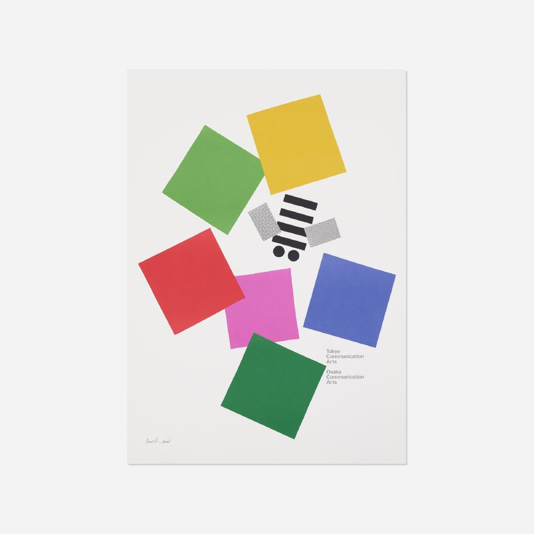 Paul Rand, Tokyo Communication Arts poster: Paul Rand Tokyo Communication Arts poster USA, 1991offset lithograph on paper35.5 h × 25 w in (90 × 63 cm) Printed signature to lower left: [Paul Rand]. Literature:
