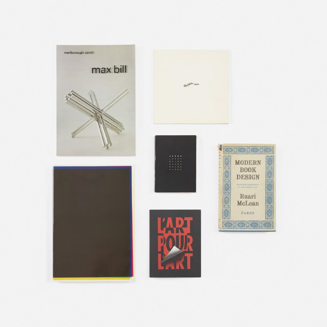 From the library of Paul Rand, six inscribed: From the library of Paul Rand collection of six inscribed publications 1961-1996printed paper11.75 h × 8.5 w in (30 × 22 cm) Collection includes six publications each inscribed to Ran