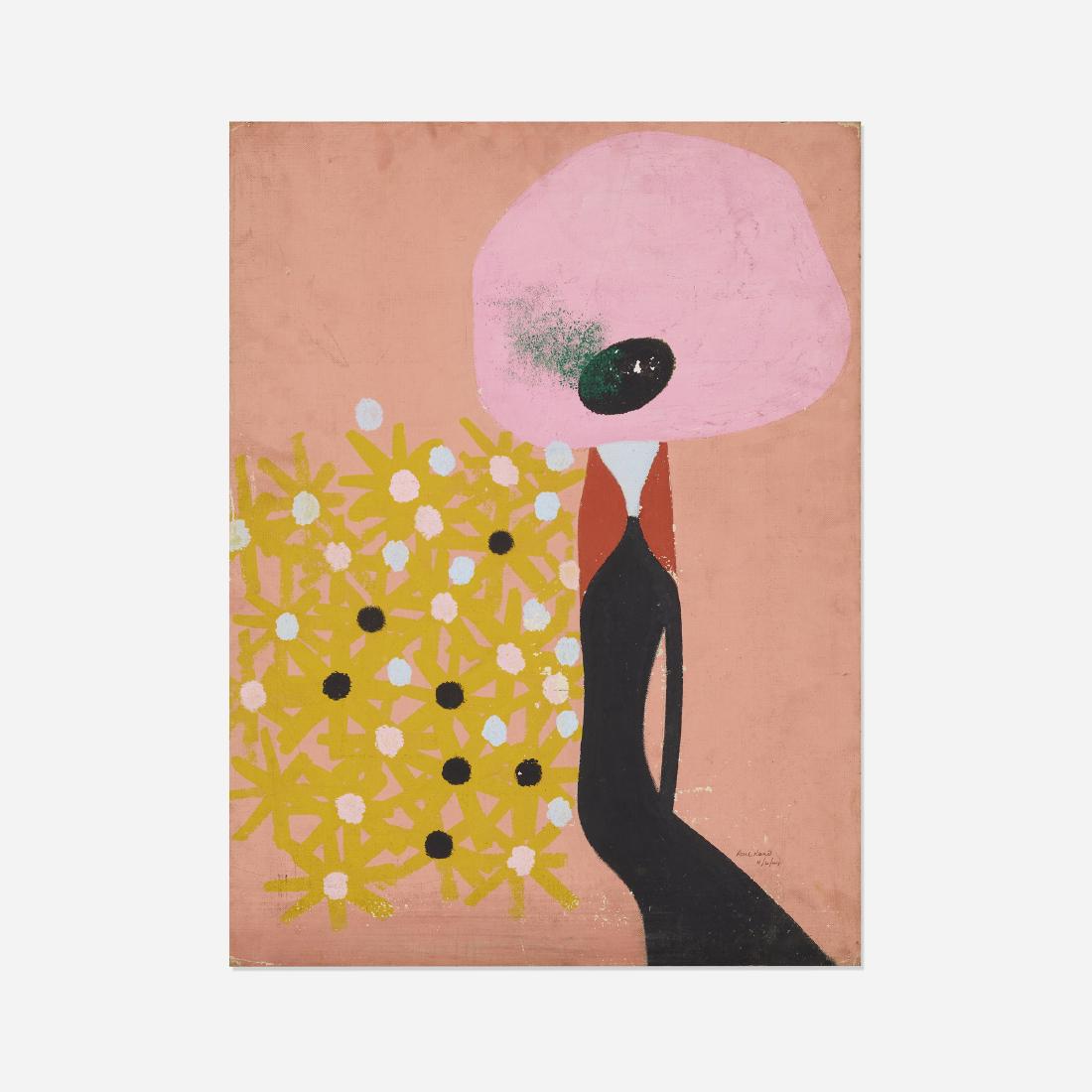 Paul Rand, Untitled: Paul Rand Untitled USA, 1944oil on artist board24 h × 18 w in (61 × 46 cm) Signed and dated to lower right: [Paul Rand 4/6/44].