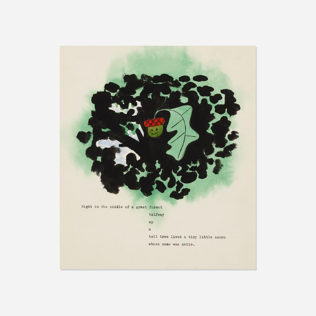 Paul Rand, sketch for children's book: Paul Rand sketch for children's book USA, c. 1945gouache and ink on paper10.25 h × 9 w in (26 × 23 cm)
