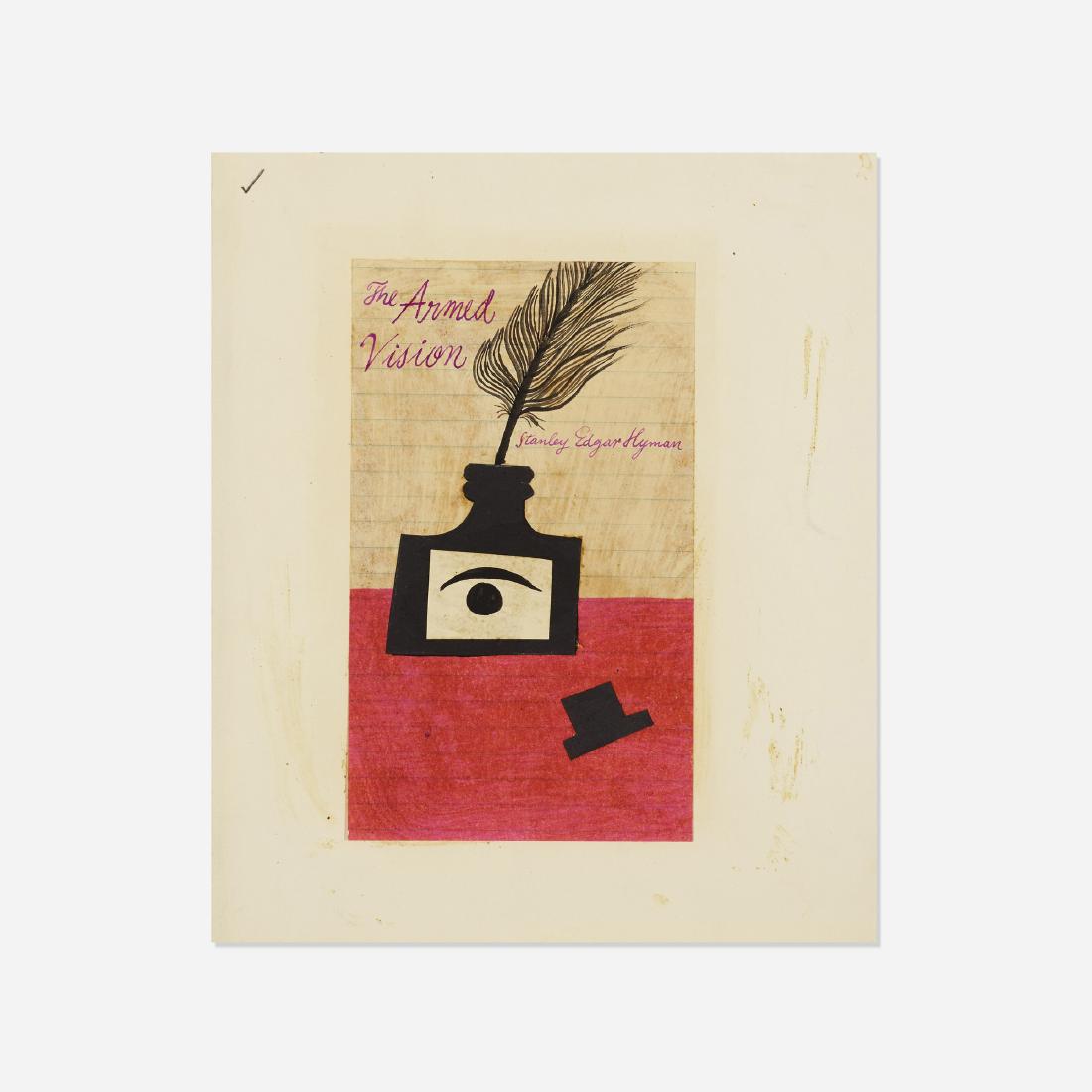 Paul Rand, study for The Armed Vision cover: Paul Rand study for The Armed Vision cover USA, c. 1956collage on paper4.25 w × 7 h in (11 × 18 cm)