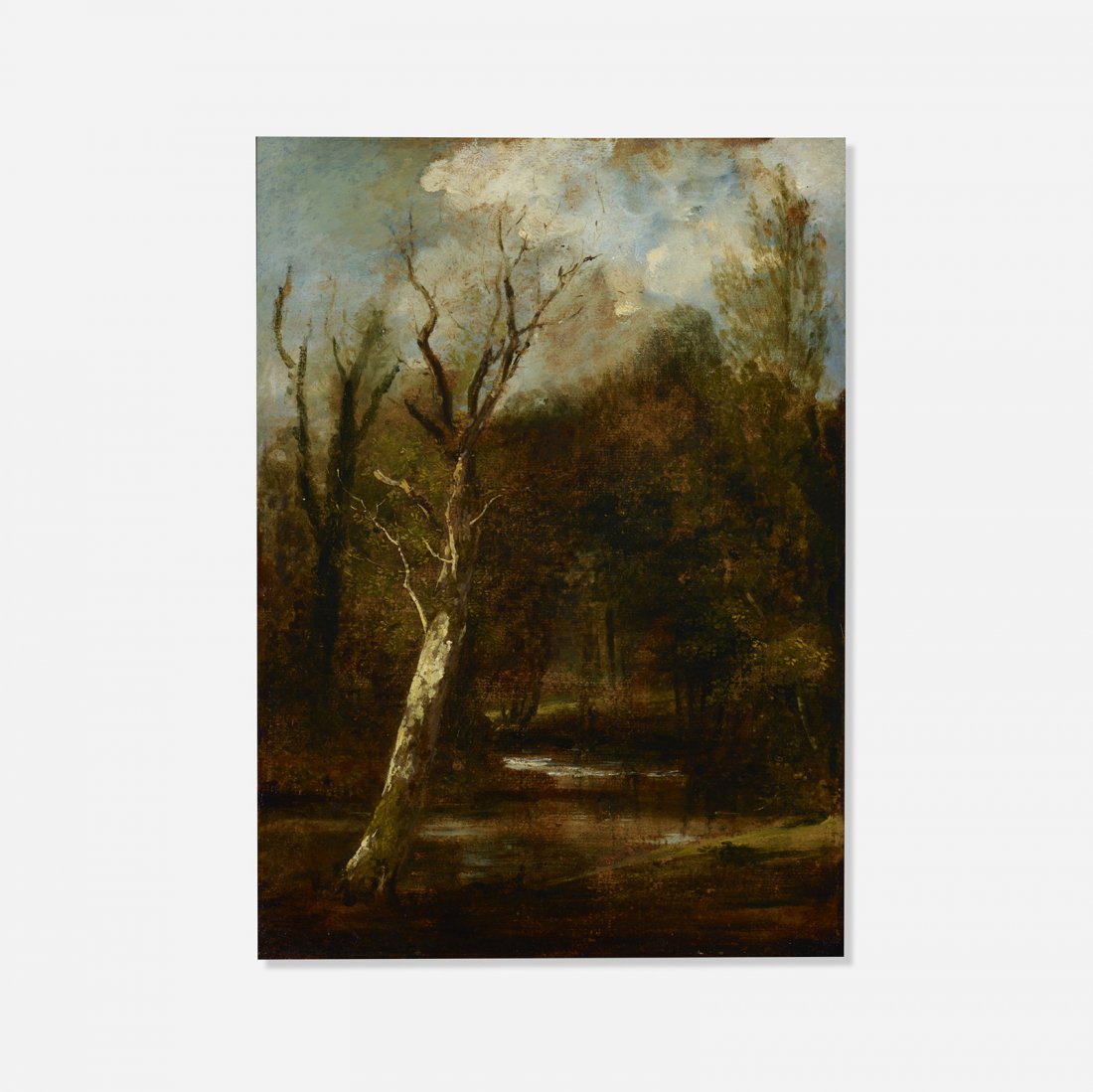 John Constable, Woodland Scene: John Constable Woodland Scene United Kingdom, c. 1815oil on canvas14.75 h × 10.75 w in (37 × 27 cm) Provenance: Acquired in 1943 from Leggatt Bros., London | Thos. Ag