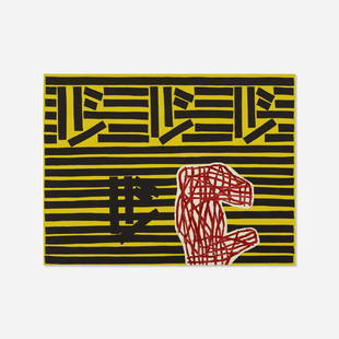 Jonathan Lasker, Animal Progress: Jonathan Lasker Animal Progress 1995oil on linen48 h × 64 w in (122 × 163 cm) Signed, titled and dated to verso 'Animal Progress Jonathan Lasker 1995'. Provenance: