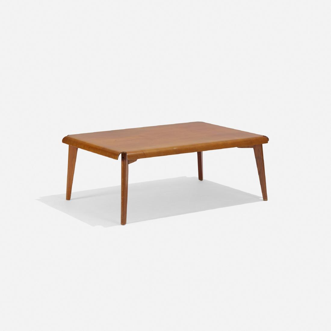 Charles and Ray Eames, Rare plywood coffee table (1 of 3)