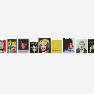 Andy Warhol monographs, twenty-nine: Andy Warhol monographs, twenty-nine Provenance: Collection of Michael and Gabrielle Boyd Complete Lot DetailsAndy Warhol Films & Paintings Peter Gidal, Studio Vista, 1971. 160 pages, Softcover. 