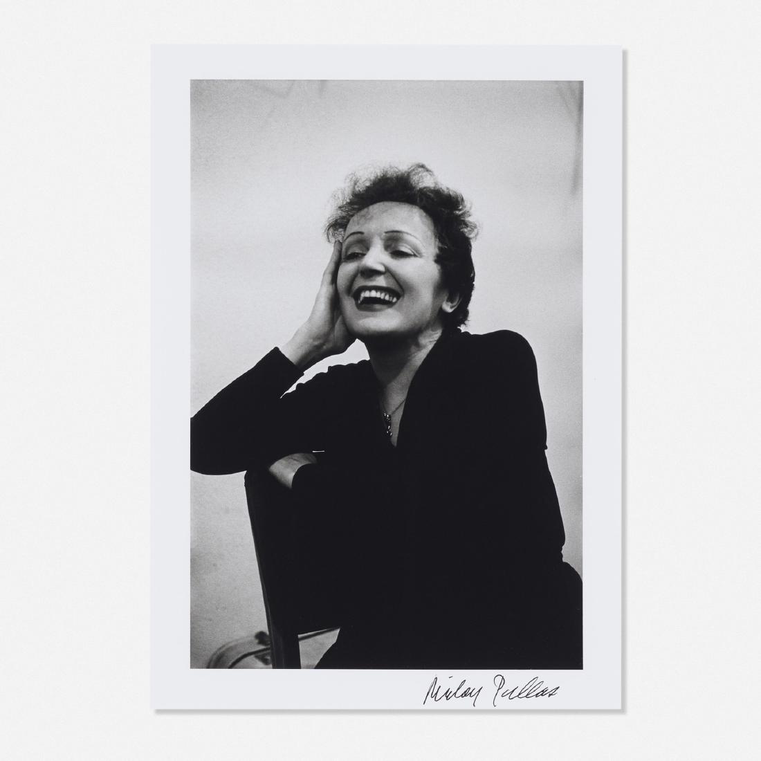 Mickey Pallas, Edith Piaf, Miami Beach: Mickey Pallas Edith Piaf, Miami Beach 1956 / printed latergelatin silver print10.5 h × 7 w in (27 × 18 cm) Sheet measures: 14 h x 11 w inches. Signed to lower right 'Mickey P