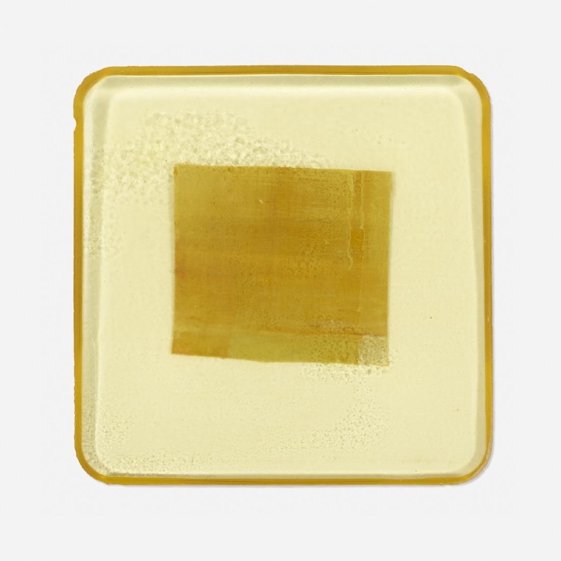 Erin Parish, Untitled: Erin Parish Untitled 1996cast resin, fabric7 h × 7 w × .25 d in (18 × 18 × 1 cm) Signed and dated to verso 'Erin Parish 1996'. Provenance: ACRIA, <