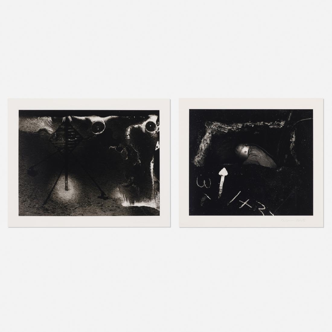 Minor White, two works from the Jupiter Portfolio: Minor White two works from the Jupiter Portfolio 1949, 1970 / 1975gelatin silver print8.5 h × 11 w in (22 × 28 cm) Sheet measures: 10.75 h x 13.75 w inches. Signed to lower r