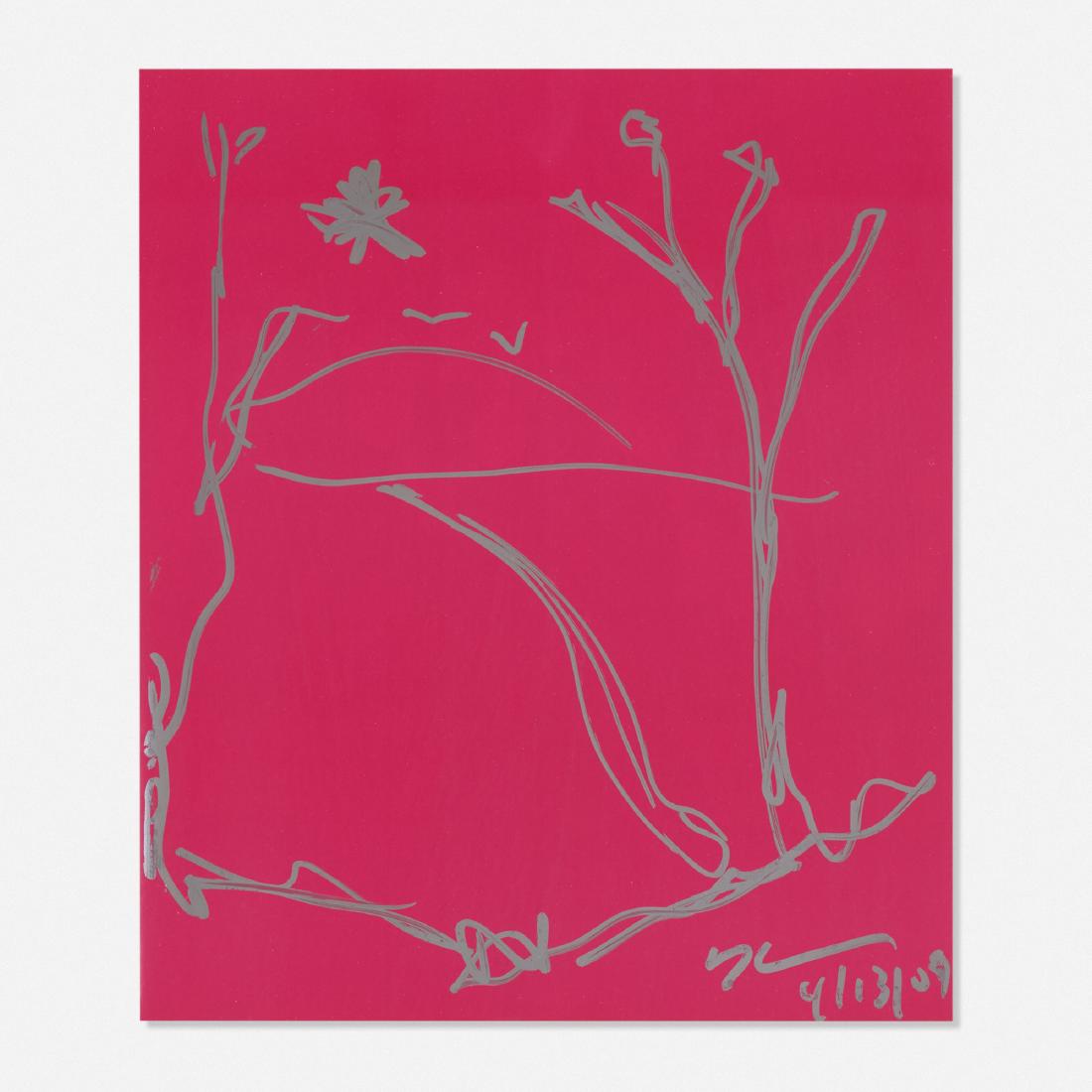 Jeff Koons, Untitled: Jeff Koons Untitled 2009marker on paper11 h × 9.5 w in (28 × 24 cm) Signed and dated to lower right 'J Koons 4/13/09'. Includes the exhibition catalog from which the sheet was taken f