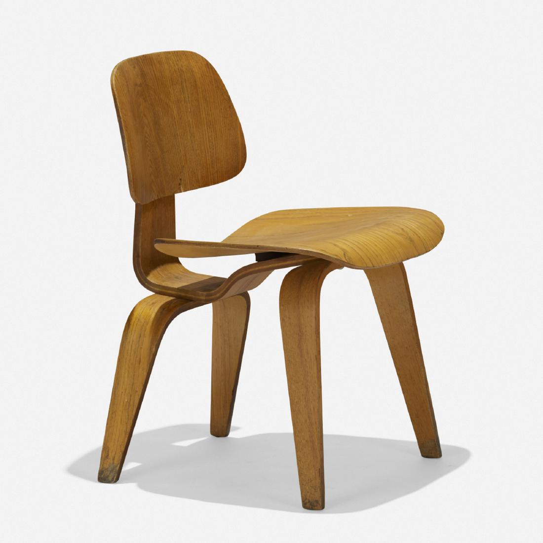 Charles and Ray Eames, DCW: Charles and Ray Eames DCW Herman Miller USA, 1945 / c. 1955 ash plywood, rubber 19.25 w × 21.5 d × 29 h in (49 × 55 × 74 cm) Literature: Eames Desig
