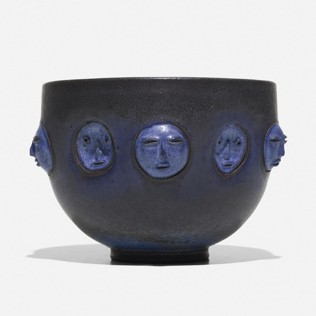 Edwin and Mary Scheier, vessel: Edwin and Mary Scheier vessel USA, c. 1965glazed stoneware8.75 dia × 6 h in (22 × 15 cm) Incised signature to underside: [Scheier]. Provenance: Acquired in 199