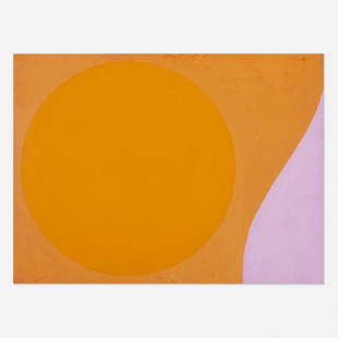 Oli Sihvonen, Orange: Oli Sihvonen Orange 1963oil on masonite10.25 h × 14 w in (26 × 36 cm) Signed, titled and dated to verso 'Oli Sihvonen Orange 1963'. Provenance: Private Collect