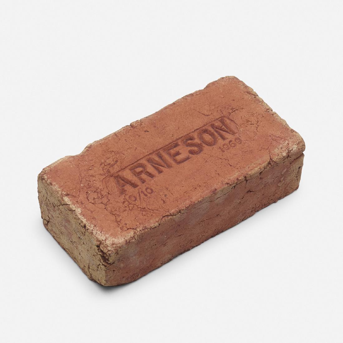 Robert Arneson, Arneson Brick: Robert Arneson Arneson Brick 1969terracotta4.5 h × 9 w × 2.75 d in (11 × 23 × 7 cm) Signed, dated and numbered 'Arneson 10/10 1969'. This work is number 10 from the editio