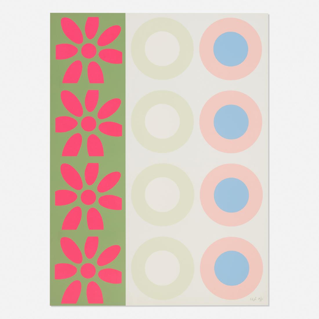 Peter Gee, Untitled: Peter Gee Untitled c. 1965 screenprint on paper 40 w × 29.75 d in (102 × 76 cm) Signed and numbered to lower right 'Peter Gee A/P'. This work is an artist's proof aside from the edition
