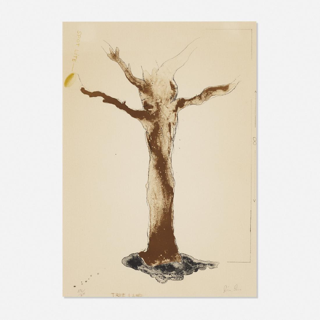 Jim Dine, Tree Lamp (Dorian Gray Edition B portfolio): Jim Dine Tree Lamp (from the The Picture of Dorian Gray Edition B portfolio) 1968 lithograph on Velin Arches paper 17.25 h × 12.25 w in (44 × 31 cm) Signed and numbered to lower edge 'J