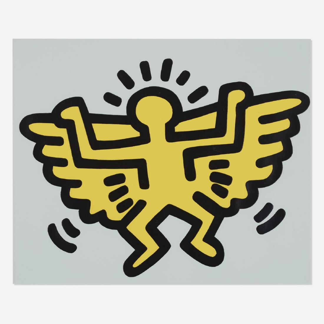 Keith Haring, Plate 4 (from Icons portfolio): Keith Haring Plate 4 (from Icons portfolio) 1990screenprint with embossing on Arches cover21 h × 25 w in (53 × 63 cm) Dated and numbered to verso by Julia Green (executor for the Keit
